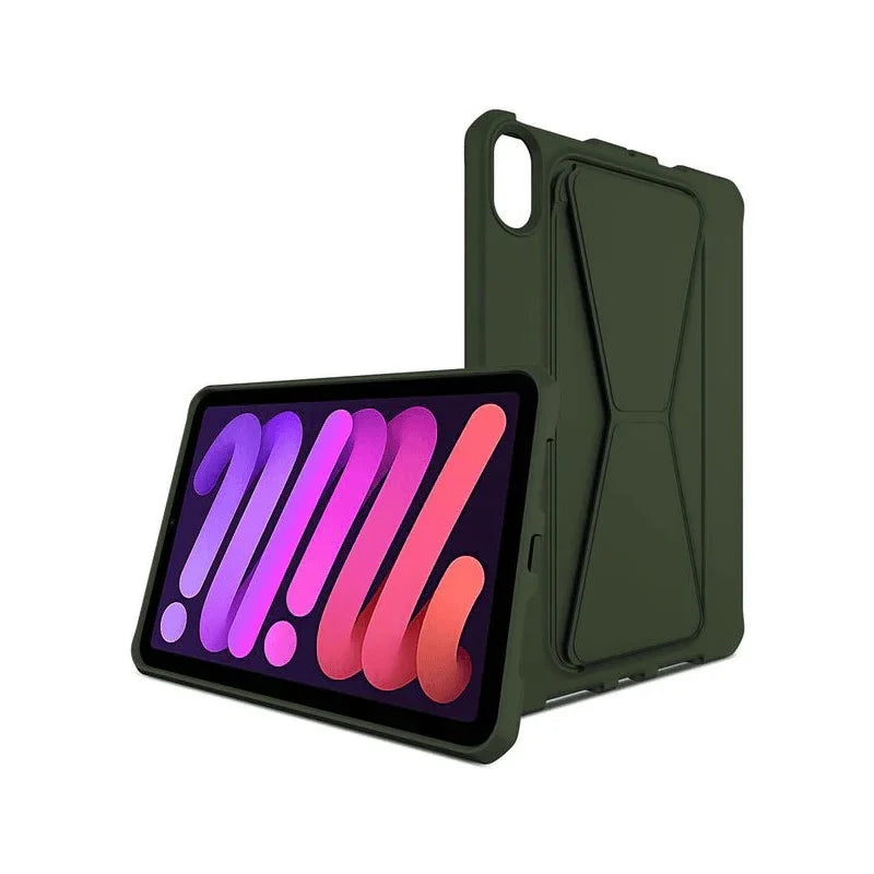 Itskins iPad Mini 7 & 6 Spectrum Stand Case - Olive Green - Tashqila Itskins iPad Mini 7 & 6 Spectrum Stand Case - Olive Green - Tashqila